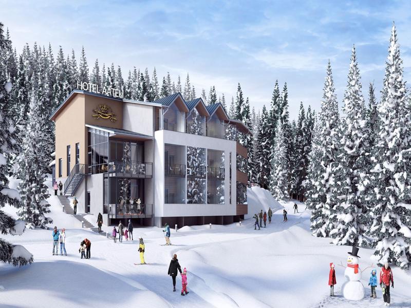 Hotel Aateli Hillside Vuokatti Exteriér fotografie